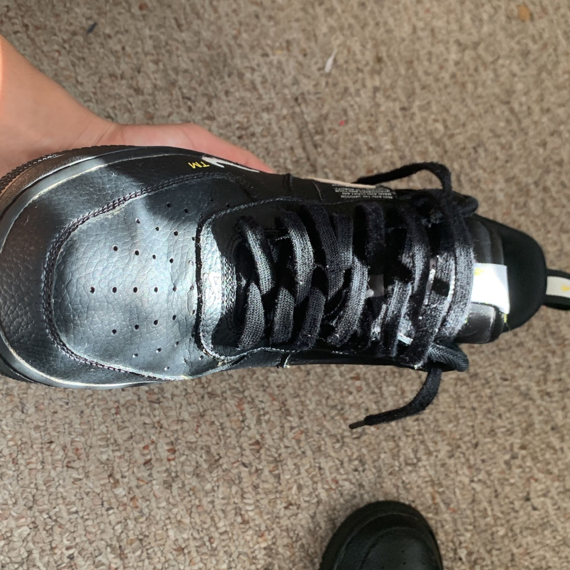 Black, White Air Force 1 Size 11.5 With Box