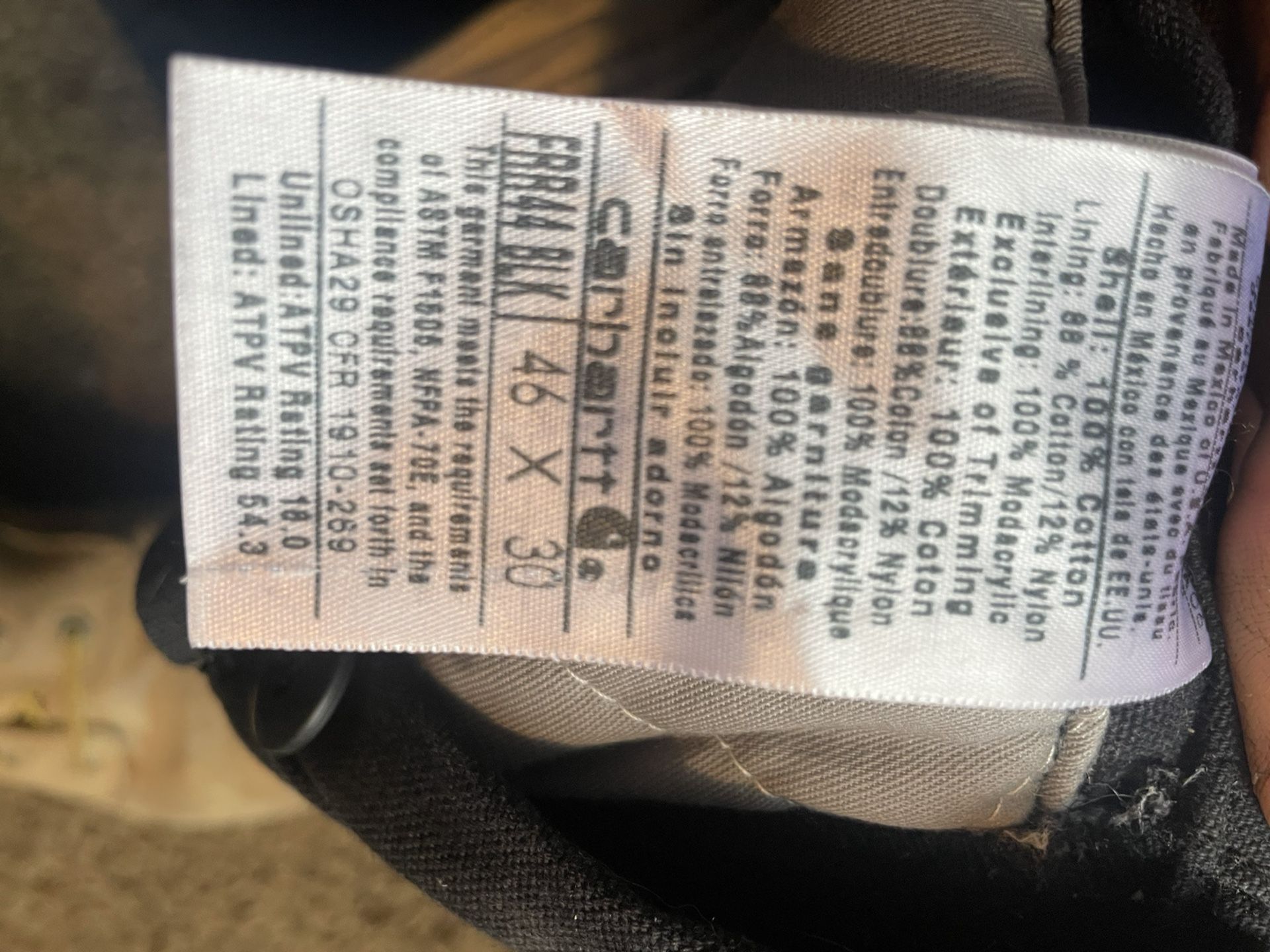 FLAME-RESISTANT DUCK BIB OVERALL/QUILT-LINED