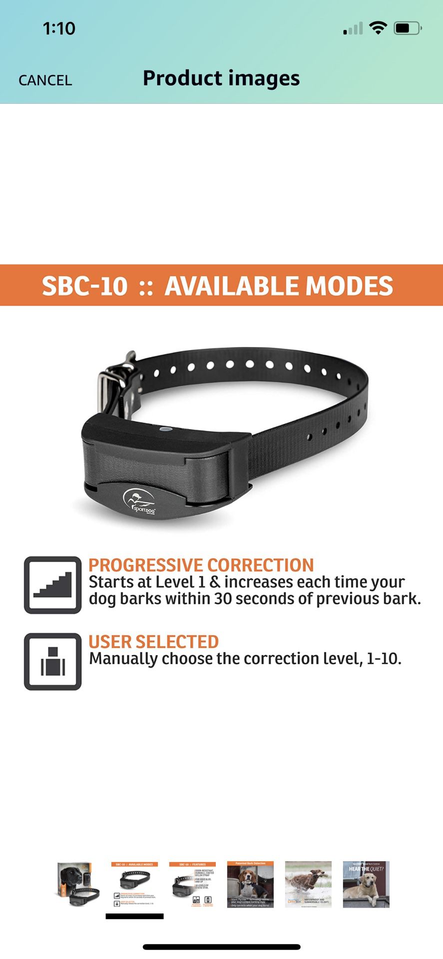 Rechargeable Dog Bark Collar