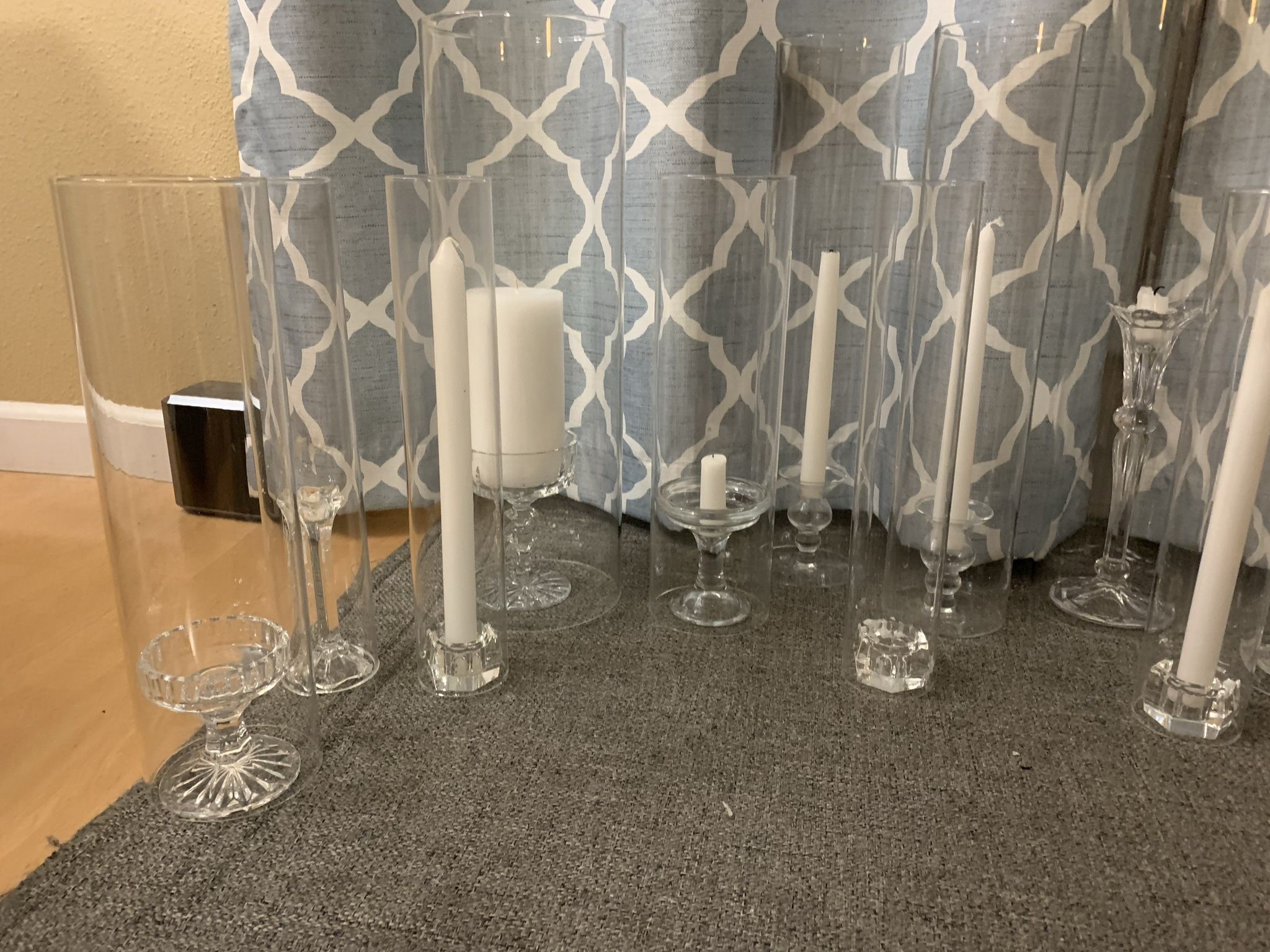 Candle Sticks With Glass Tubes