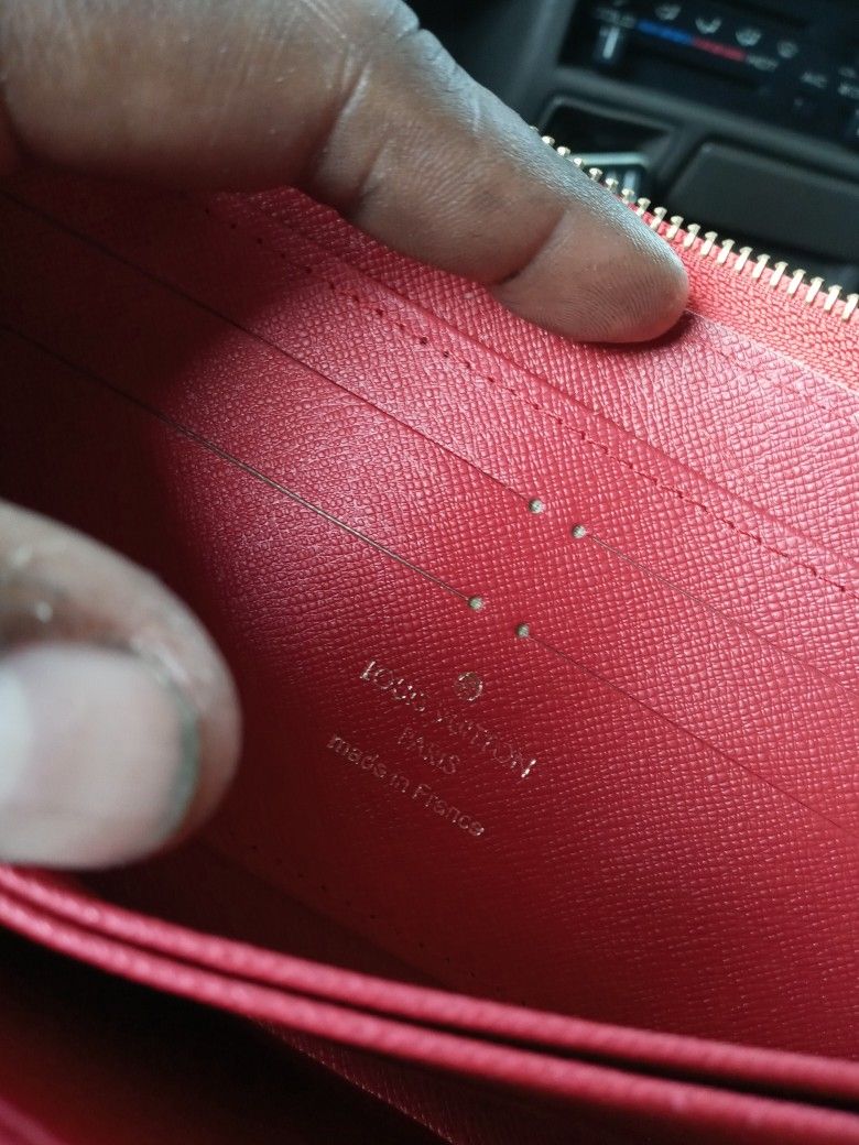 Louis Vuitton X Supreme Brazza Wallet EPI Red
