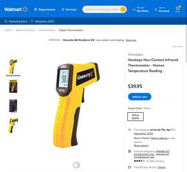 Hawkeye Infrared Thermometer  Thumbnail