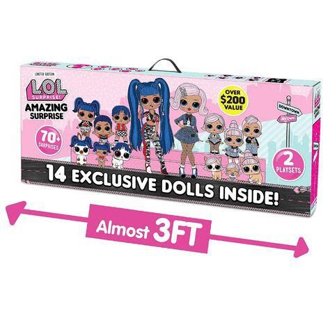 LOL Surprise! Amazing Surprise with 14 Dolls,70+ Surprises & 2 Playset- New