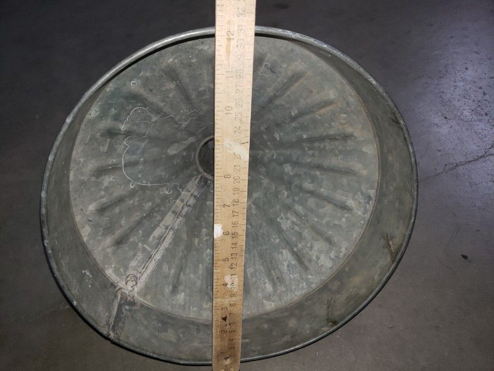 Vintage Large Galvanize Funnel (Tractor)
