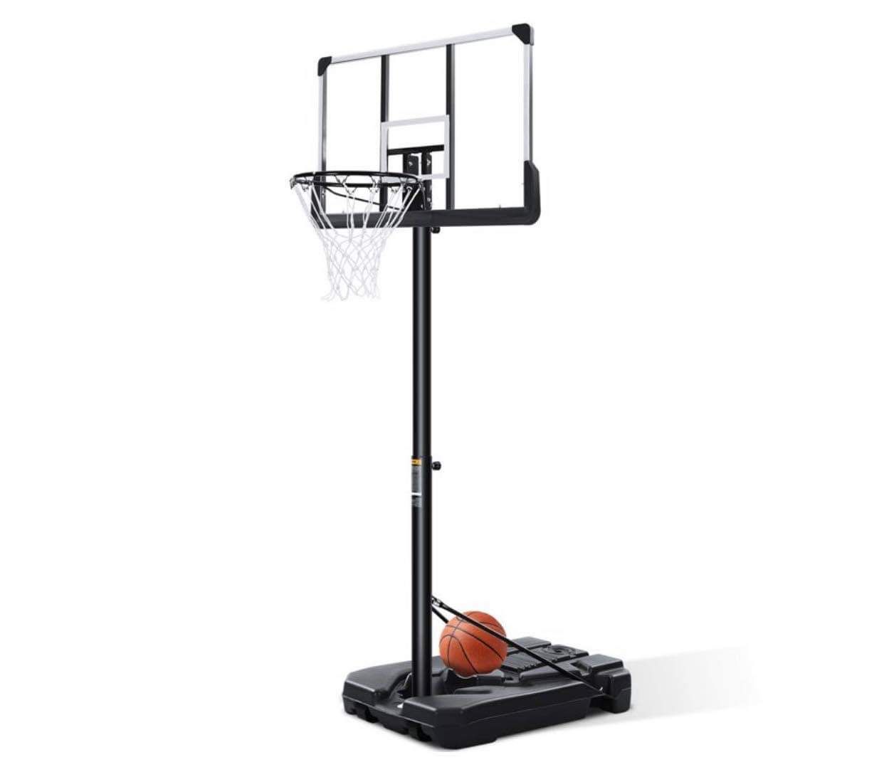 BRAND NEW🔥🔥🔥 MaxKare 44 In. Portable Basketball System Hoop and Goal 7 Ft. 6 In. - 10 Ft. Height Adjustable Stand with Wheels for Youth Kids Indoor
