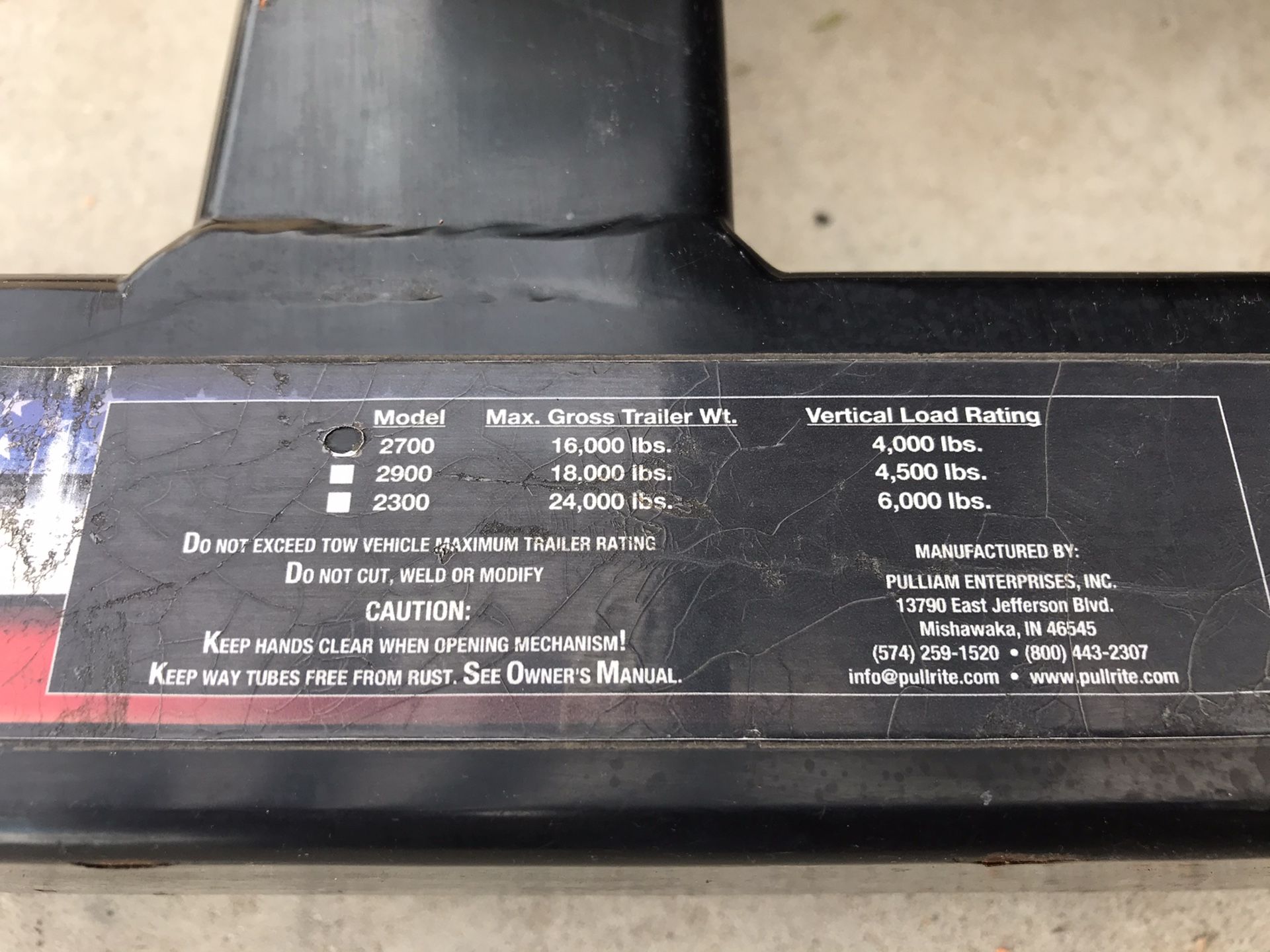 Pullrite 5th wheel auto slider hitch for Sale in Mesa, AZ OfferUp