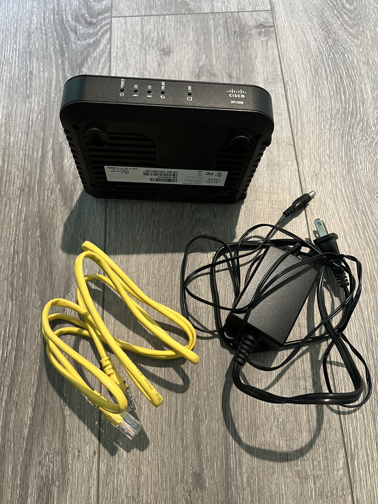 Cisco DPC3008 DOCSIS 3.0 cable modem (Comcast/xFinity compatible)