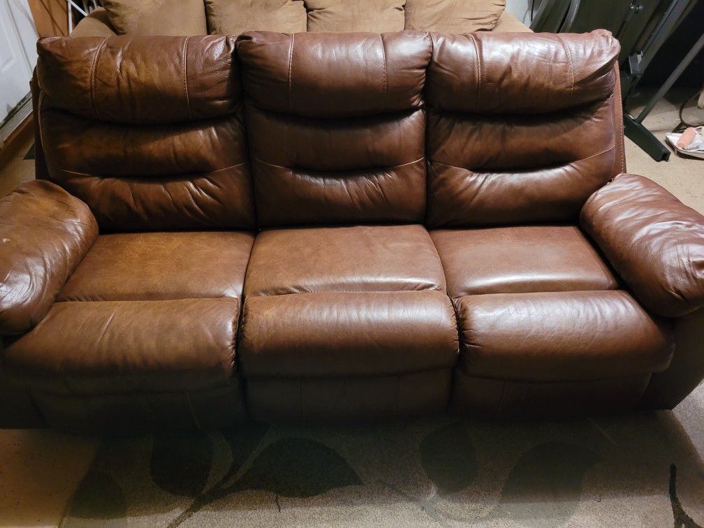 Leather Sofa 3 Places For In, Leather Sofas Orlando Fl