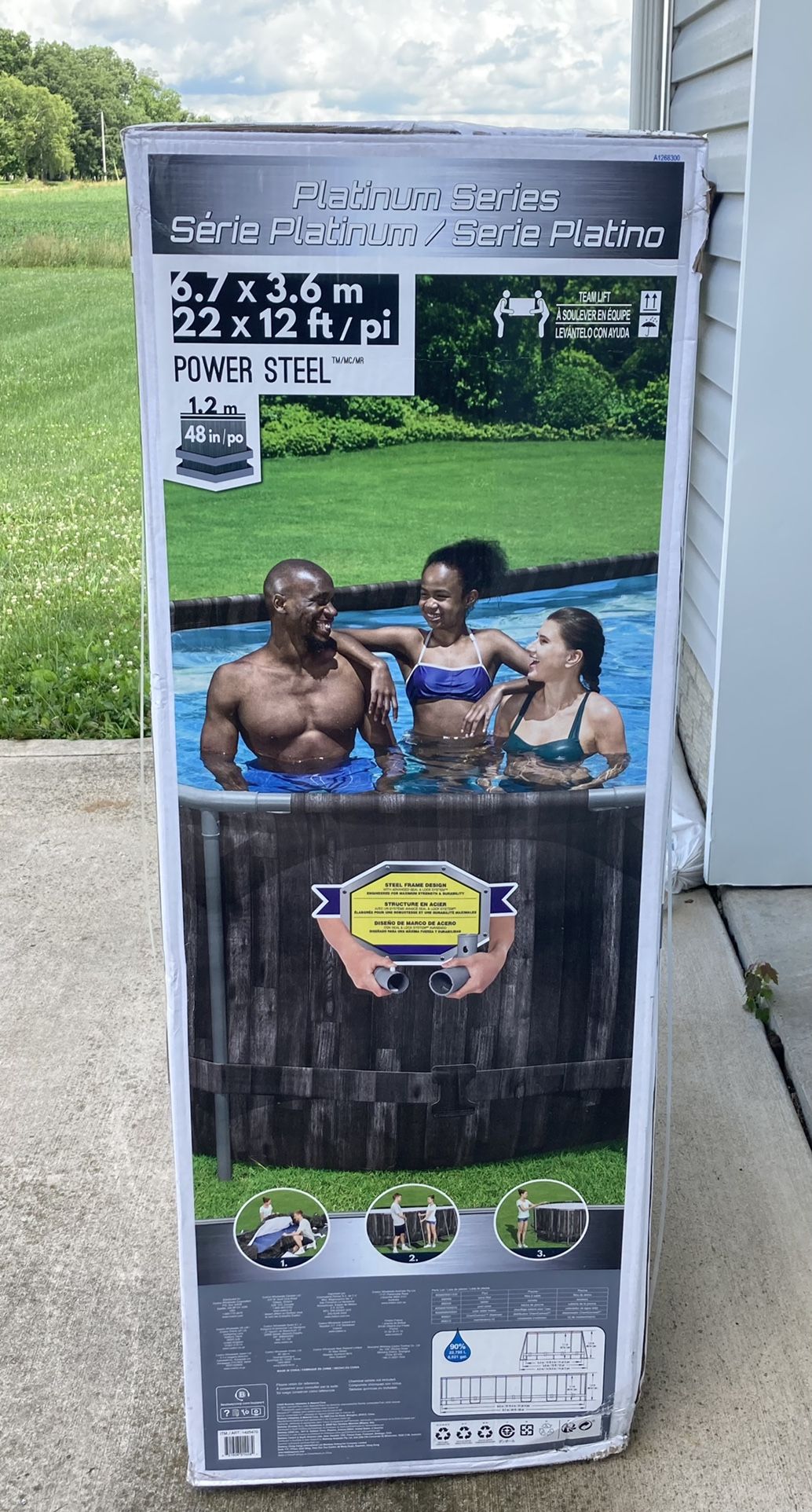 Above Ground Pool, Bestway Brand, New In Box Never Opened, 22 Feet By 12 Feet
