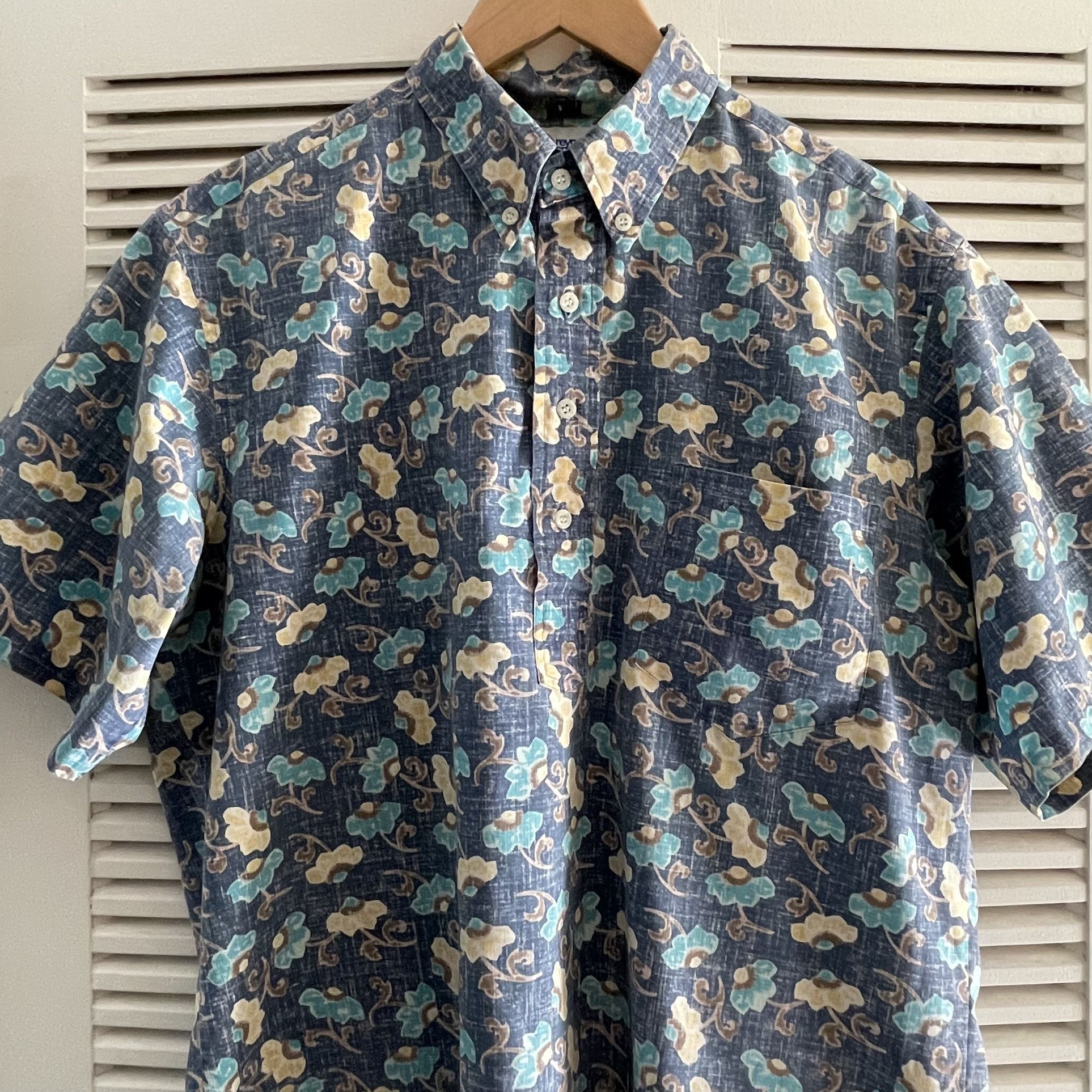 Vintage Reyn Spooner Floral 1/4 Button Up Shirt