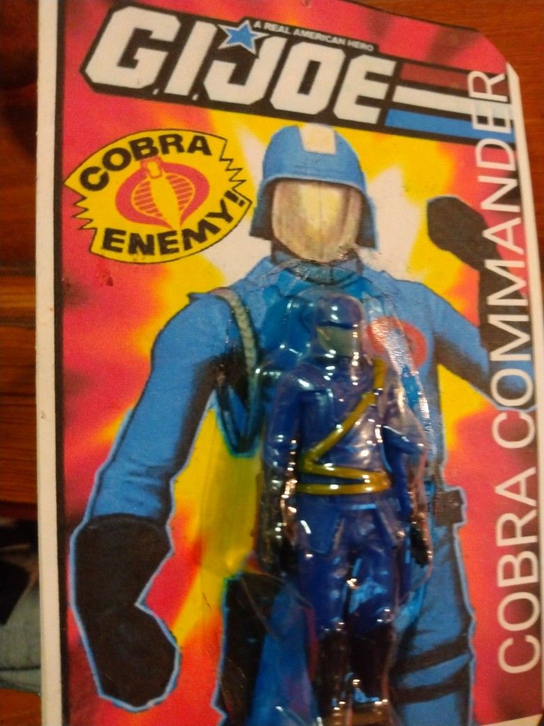 Cobra Commander Mini Figure On Card