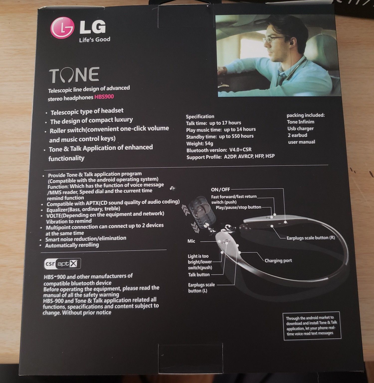3 ITEMS LG HBS900 HEADPHONES