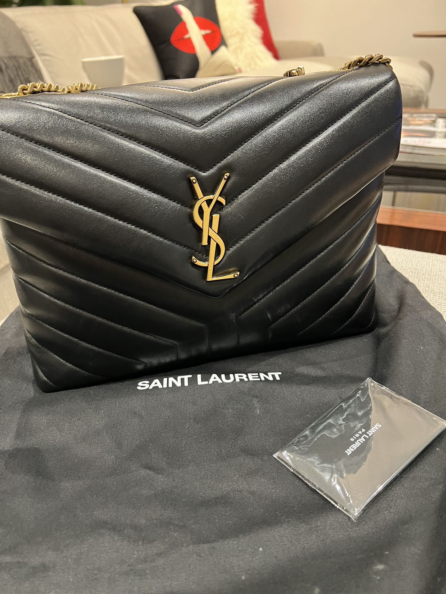 Saint Laurent Medium LouLou Matelassé Leather Bag