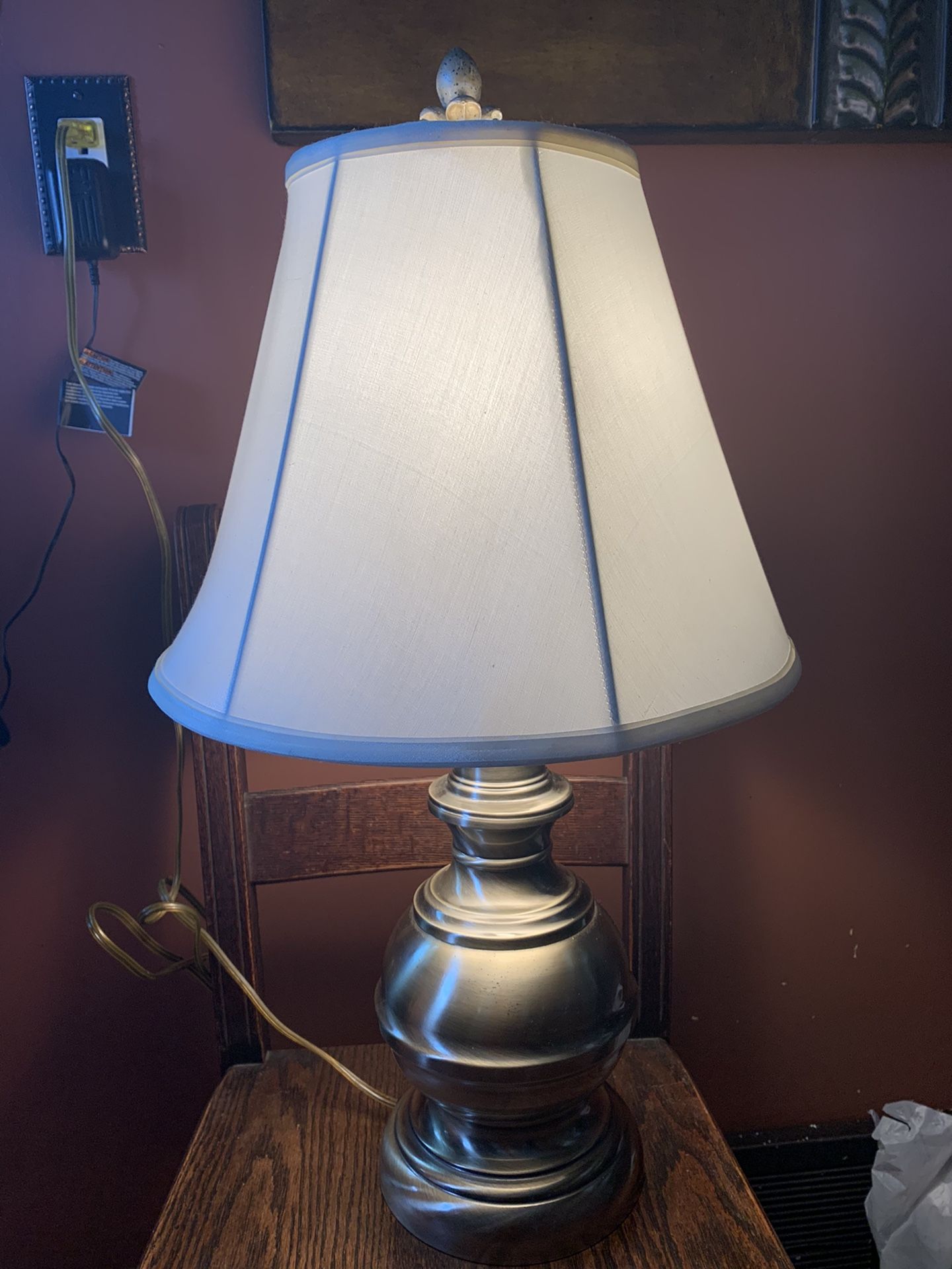 Brass Table Lamp with Shade