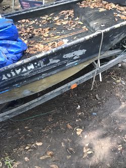 Aluminum Fishing Boat,moter, and Trailer  Thumbnail