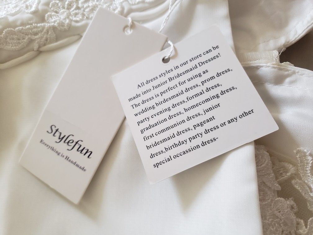 White Wedding Dress Bridal Gown- Size 16