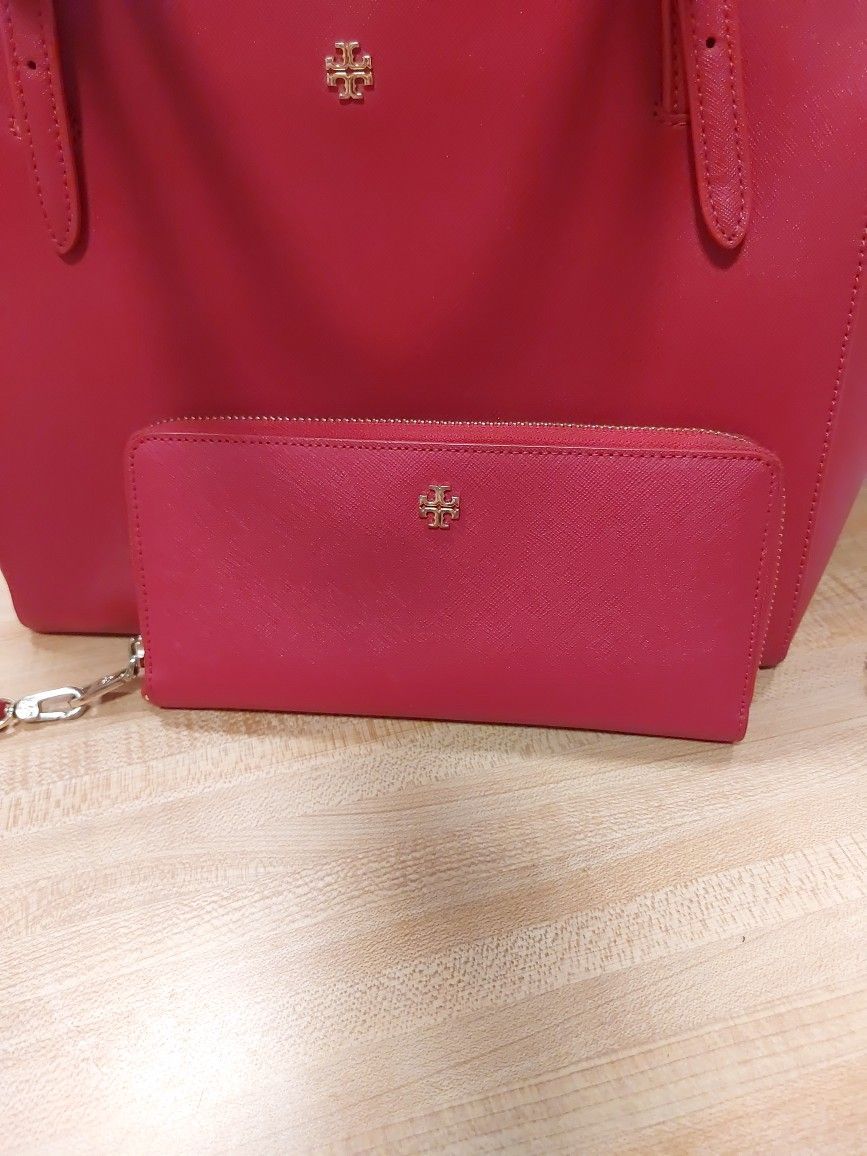 Tory Burch Purse And Wallet Set