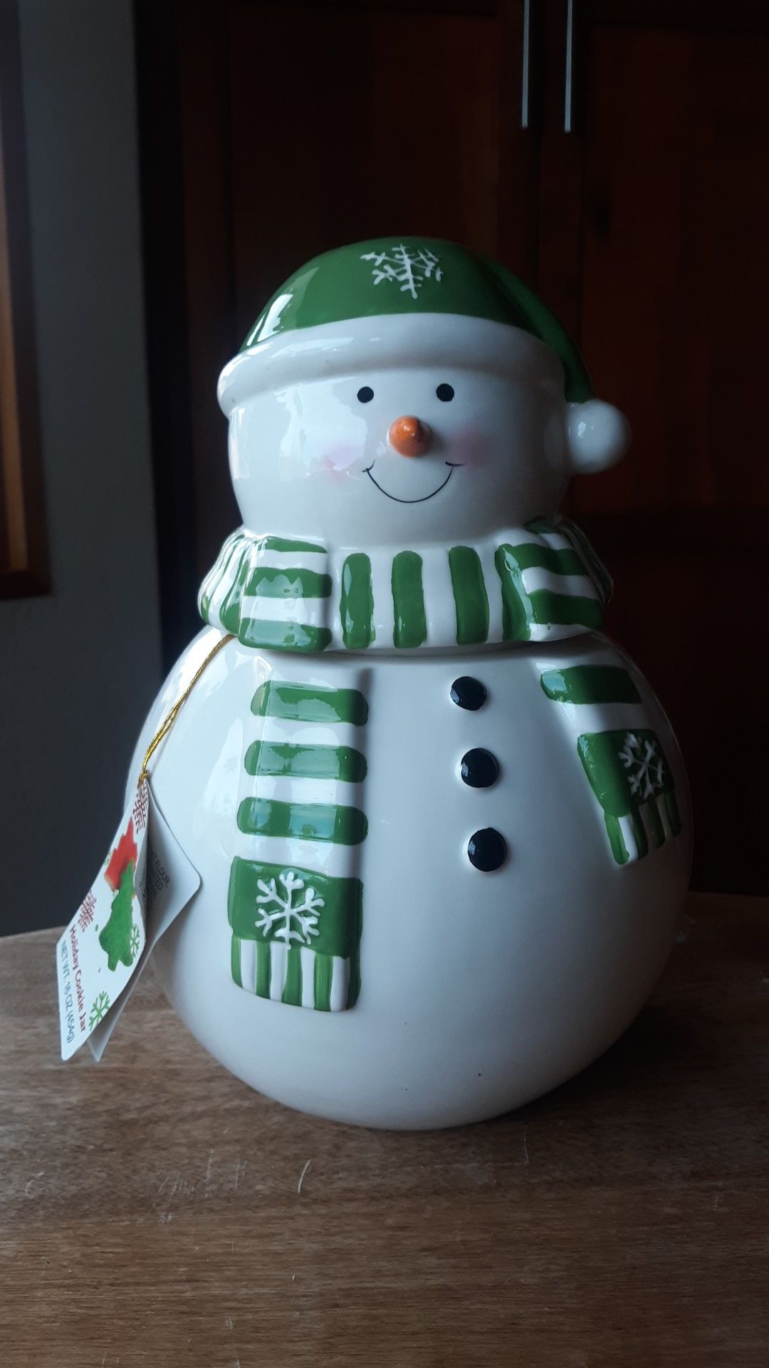 Super Cute Snowman cookie jar