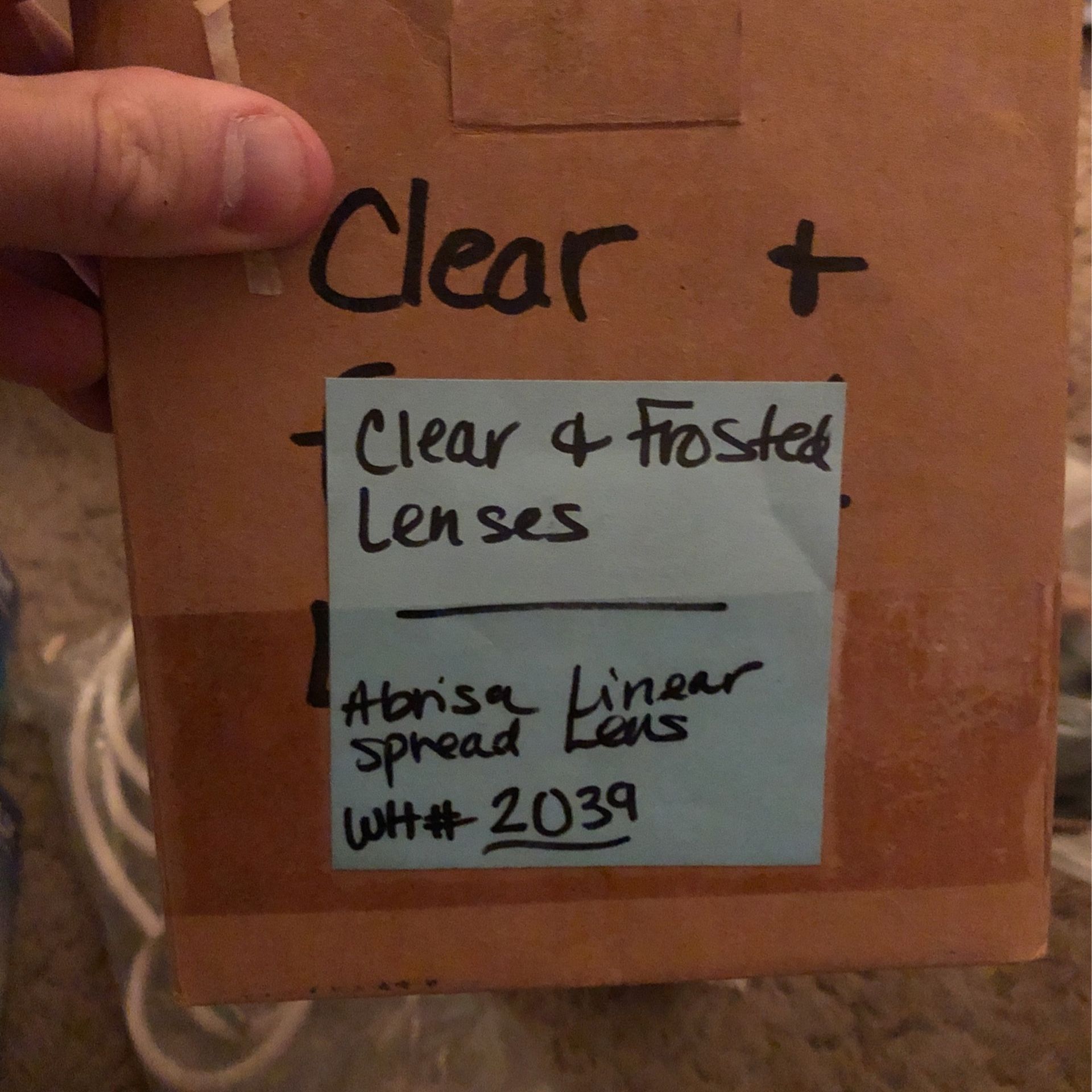 Box Of Assorted lighting supplies