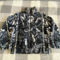 Supreme Saint Michael Fleece Jacket Medium Monochrome/Black Thumbnail