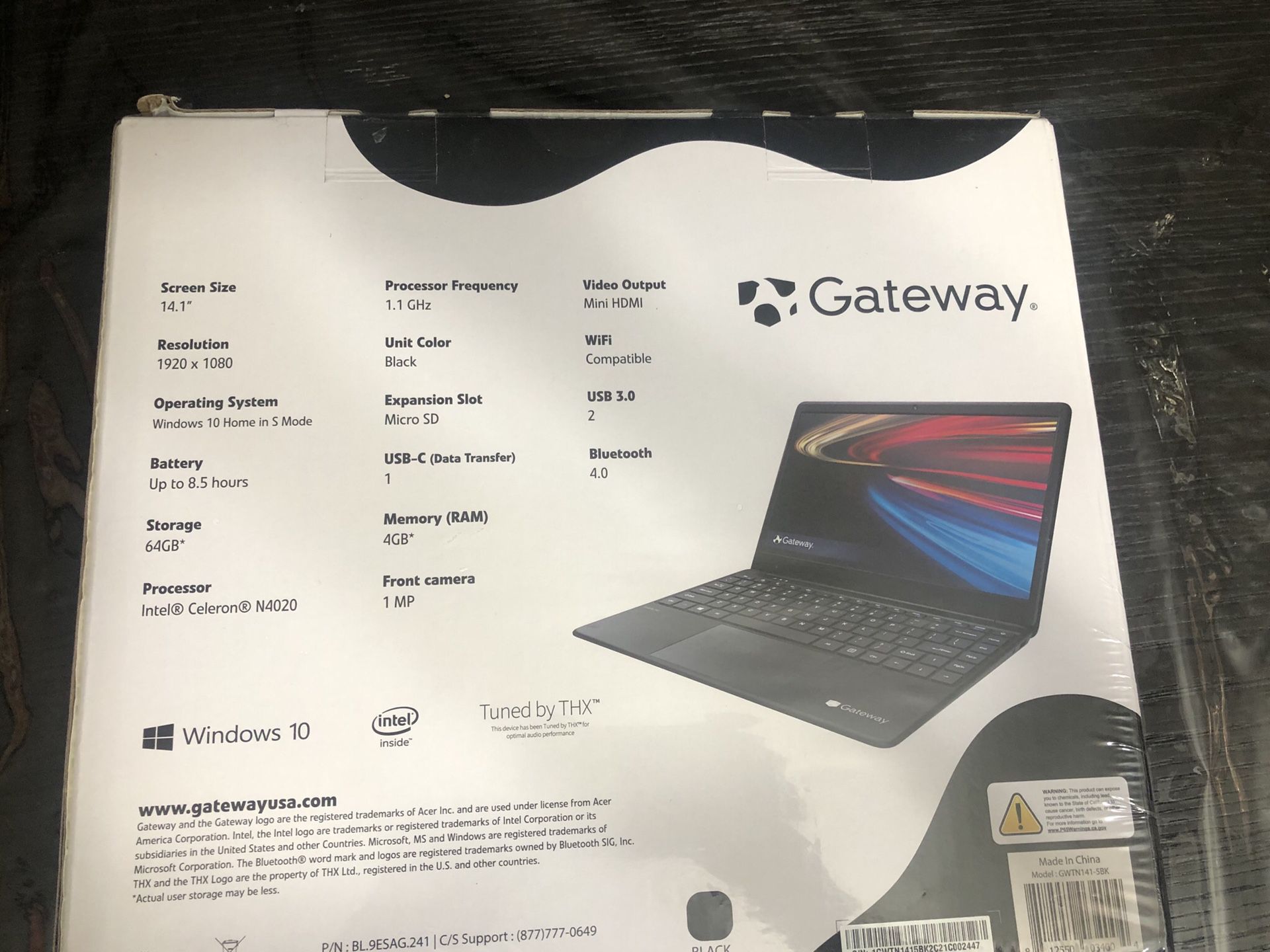 Gateway Ultra Slim 14.1 Inches Notebook Laptop 