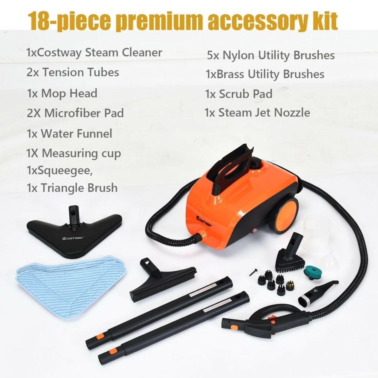 1500 W Heavy Duty Steam Multi-Purpose Cleaner Mop