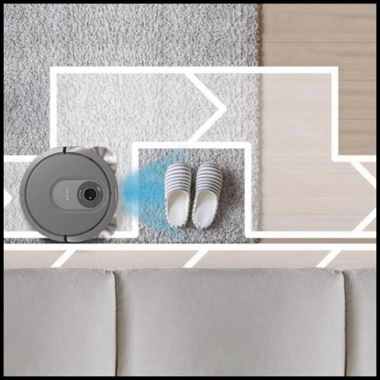 Shark Ai Robot Vacuum with IQ Navigation Mapping, Laser Vision. Floor and Carpet. R211 RV2011 roomba