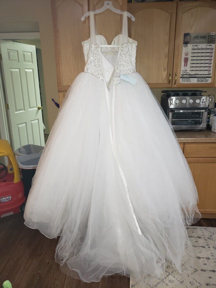 Beautiful Wedding Dress With Traine
