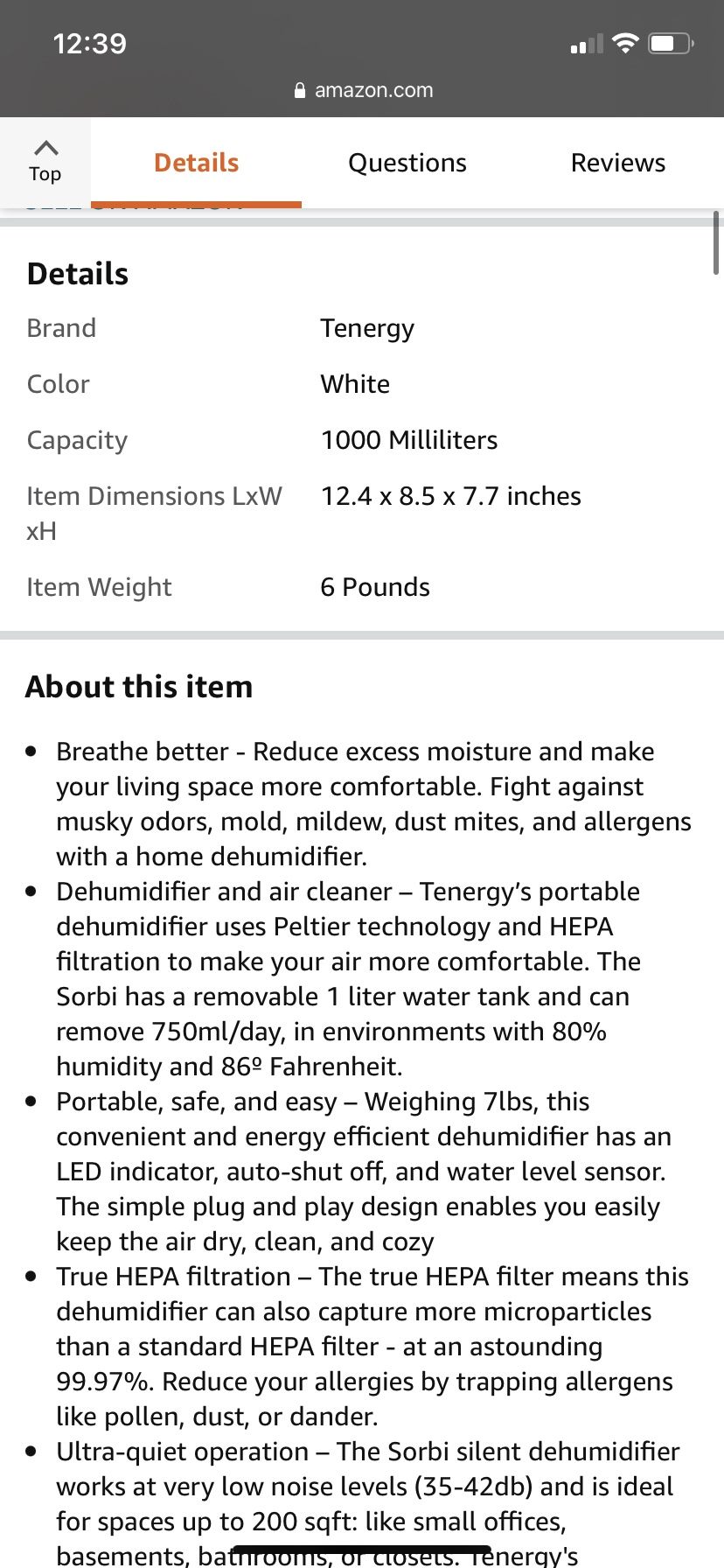 Air Dehumidifier