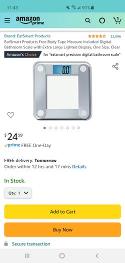 Bathroom scale w/ box