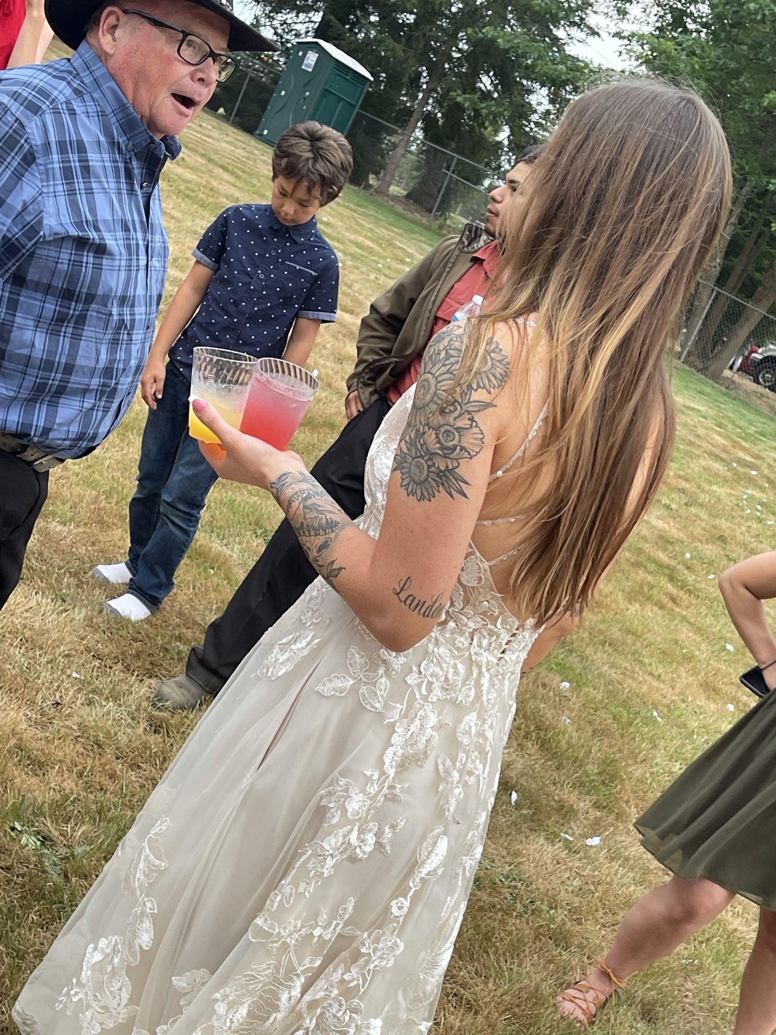 Beautiful Champagne Wedding Dress
