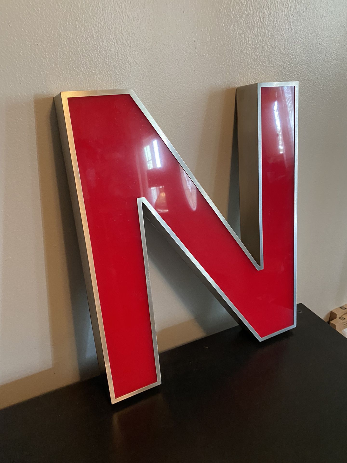 Metal And Glass “N” Letter