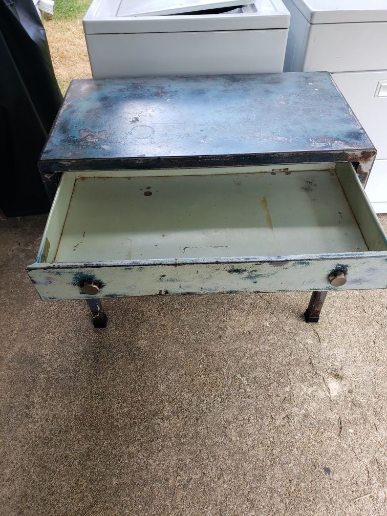 Simmons metal desk vintage antique