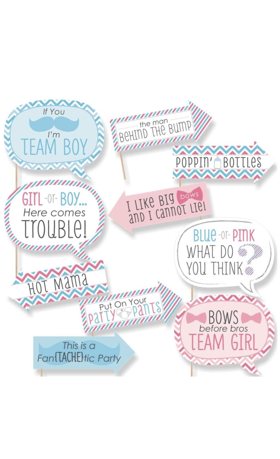 Gender Reveal party decorations