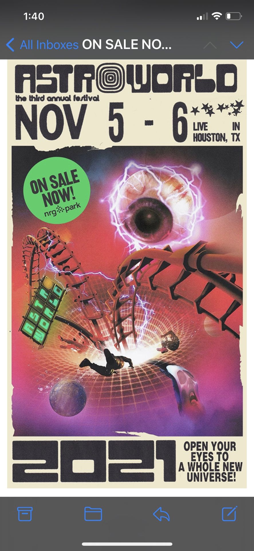 2 Astroworld Tickets 11/5/21-11/6/21
