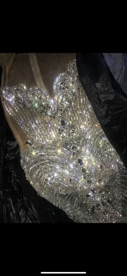 Prom Dress Glitzy Silver Thumbnail