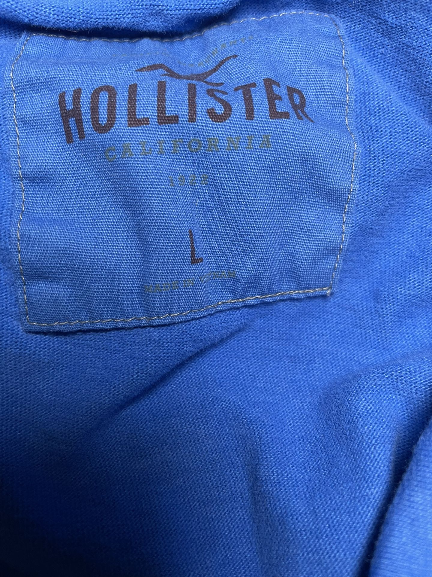 Hollister Blue Hoodie/TShirt Size Large