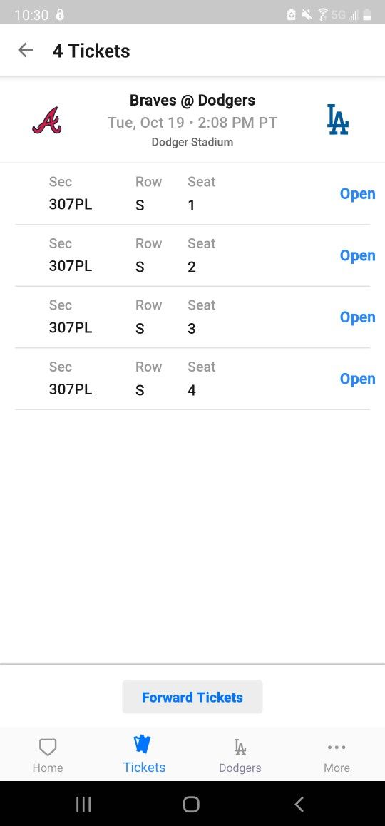 4 NLCS Game 3 Tickets