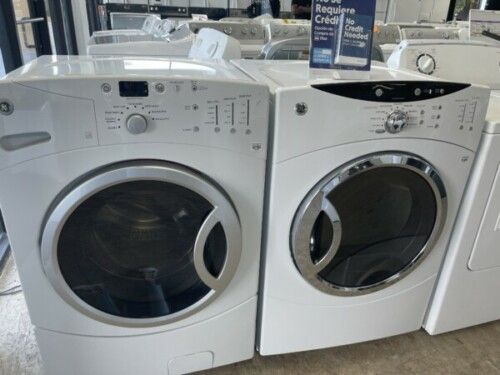 * NO LOW BALLERS * Set Ge Washer and Dryer Front load white