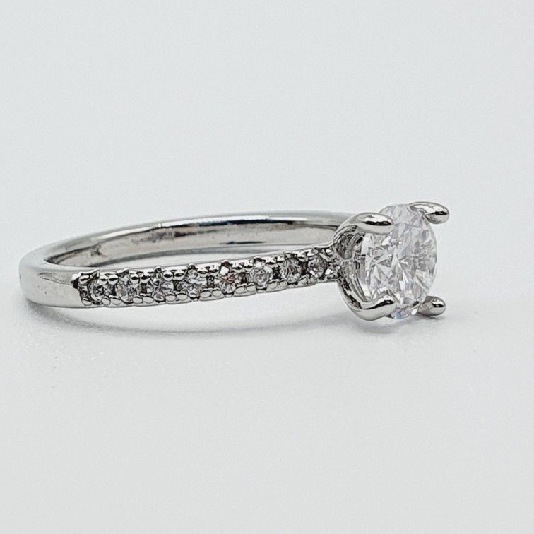 "Crystal Pure Round CZ Beautiful Wedding/Engagement Ring for Women, K884