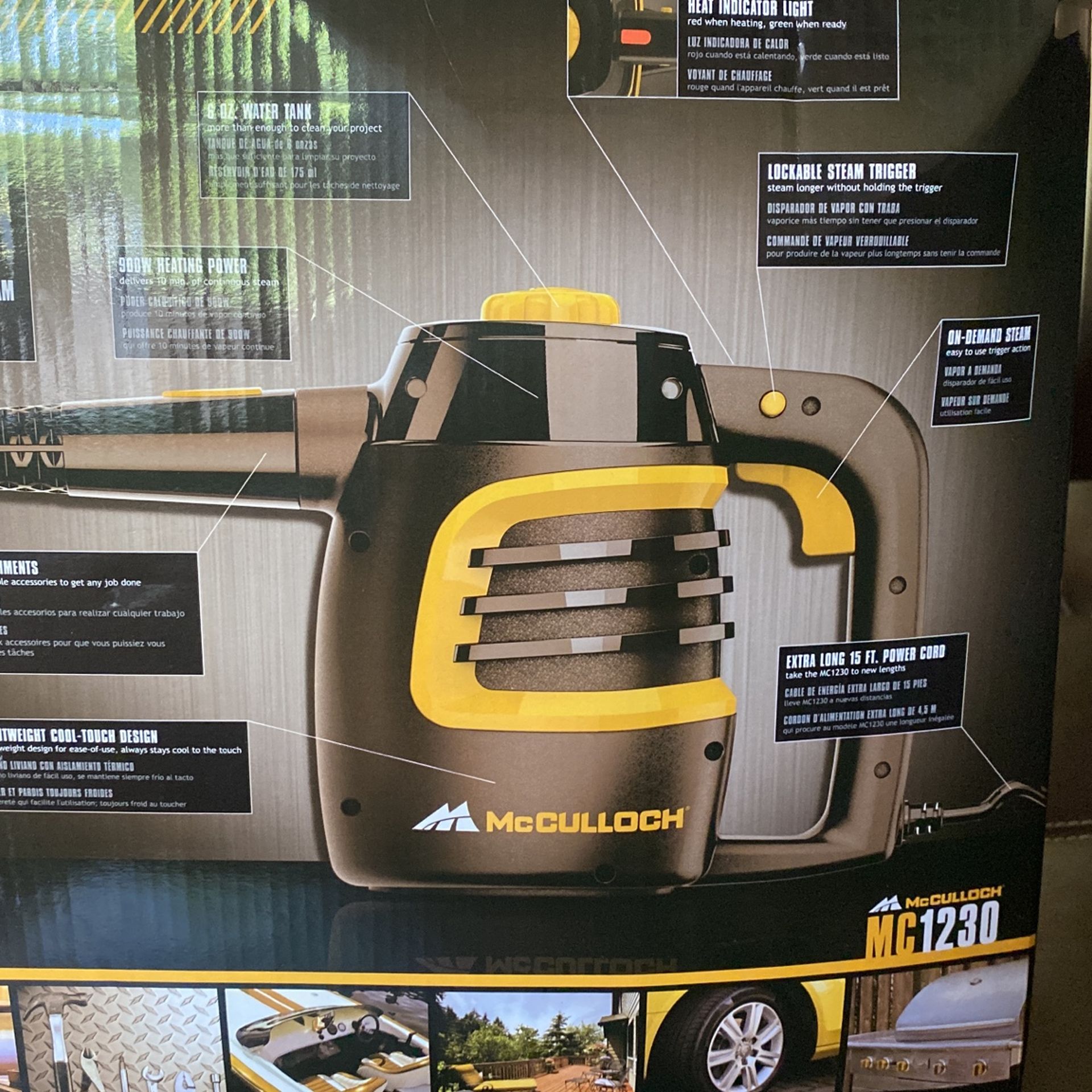 McCulloch Handheld Steam Cleaner