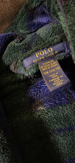 Polo Ralph Lauren Robe  Green and Blue Size Medium Thumbnail