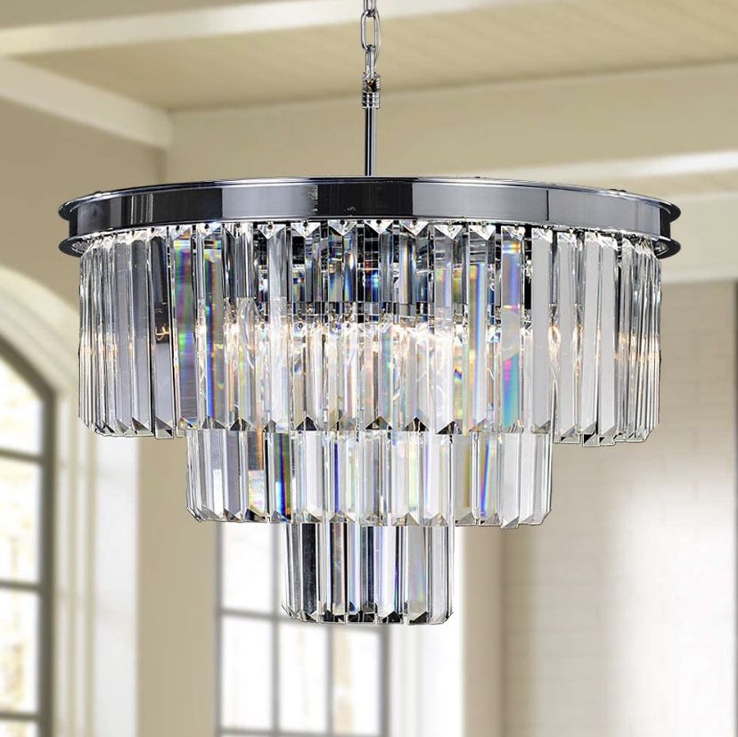 Brand new crystal chandelier/luxury chandelier/home decor/Light fixtures /home goods