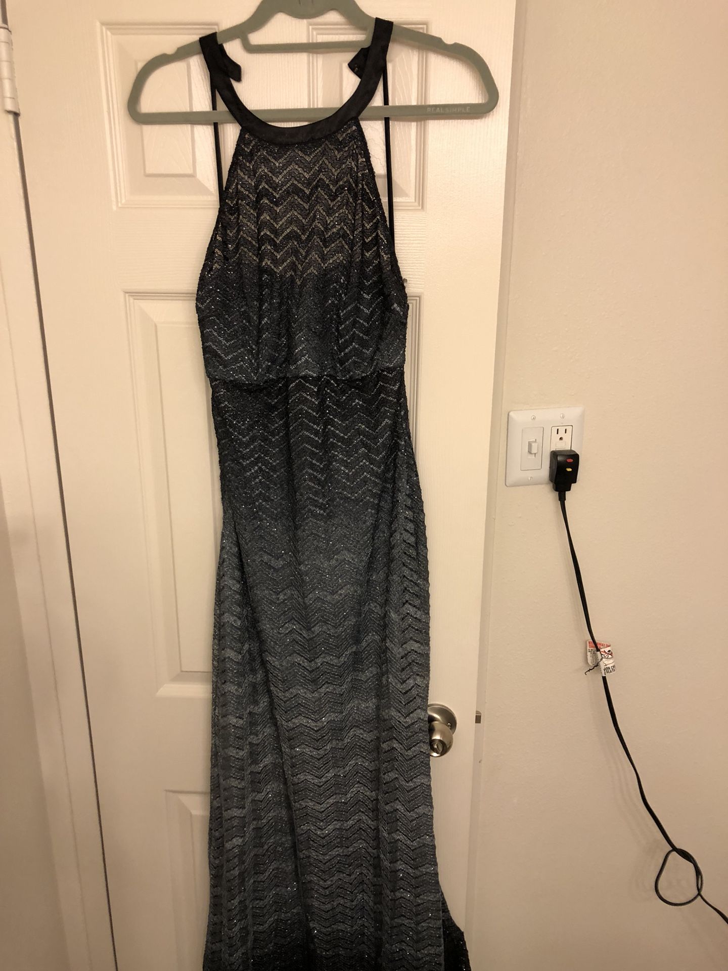Black & silver ombré dress