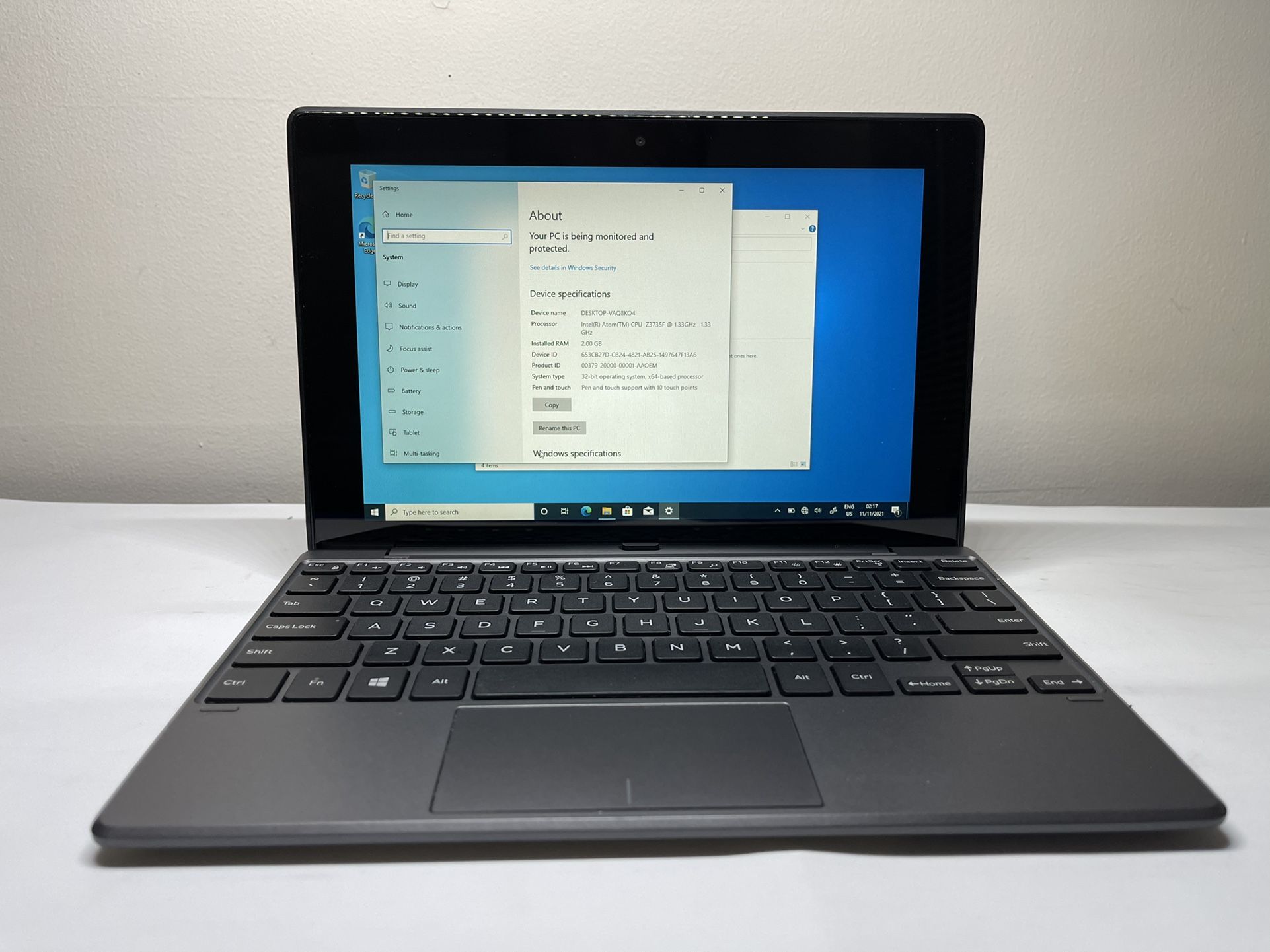 Dell Venue 10 Pro 5055 2-in-1 Tablet/Mini Laptop