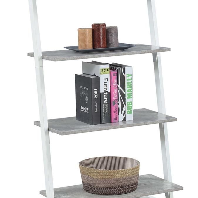 Graystone 4 Tier Ladder Bookcase/shelf, White