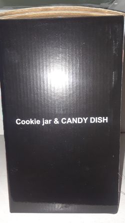 Cookie jar and candy dish ceramic brand new Thumbnail