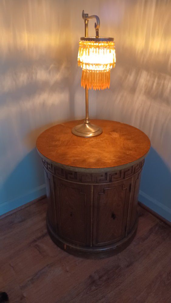 Antique Table And Lamp