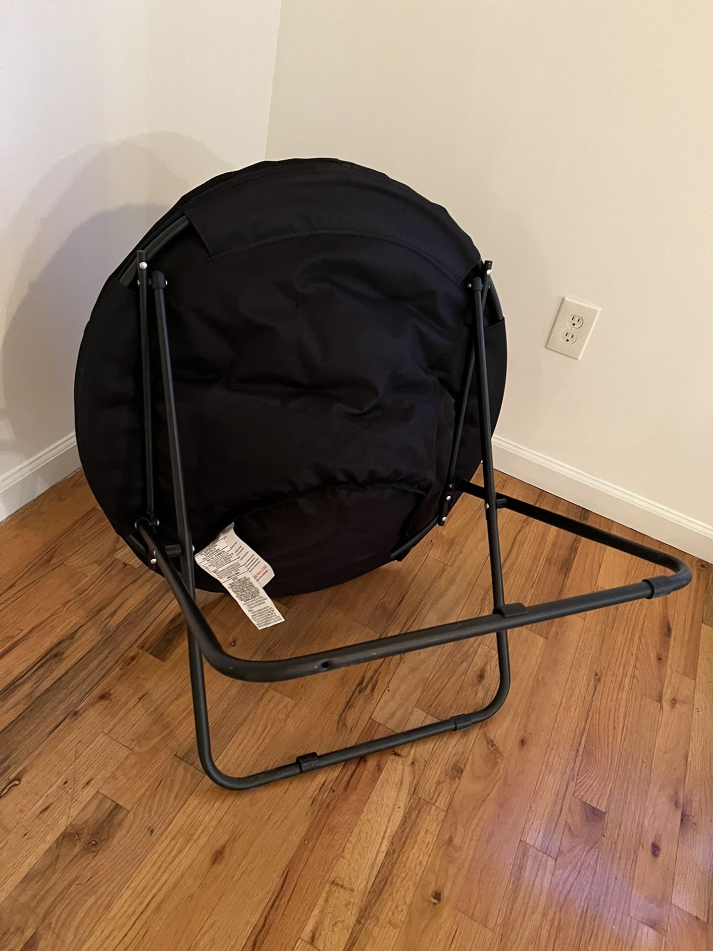 Foldable Black Chair (Almost Never Used)