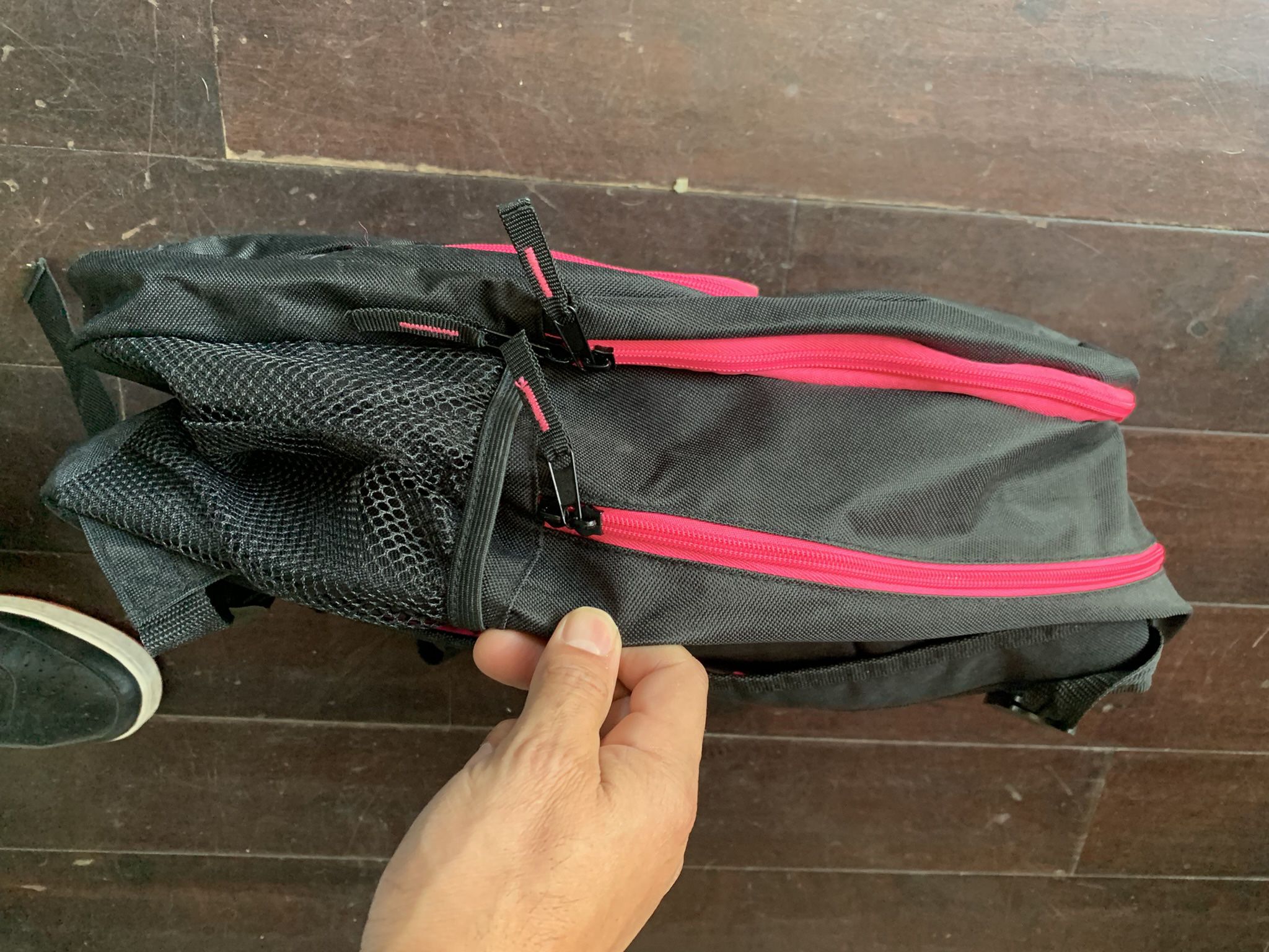 la angels baseball black/pink backpack